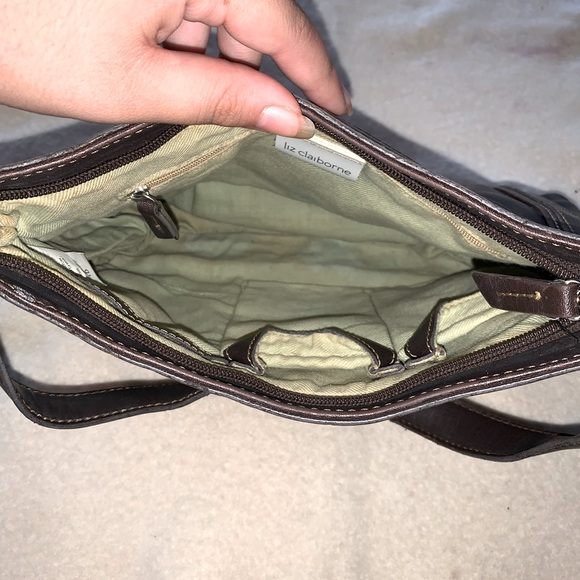 Brown and green Liz Claiborne purse - Picture 8 of 11